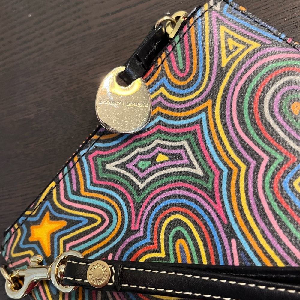 Dooney & Bourke Multicolor Graffiti Print Wristlet - Picture 5 of 5